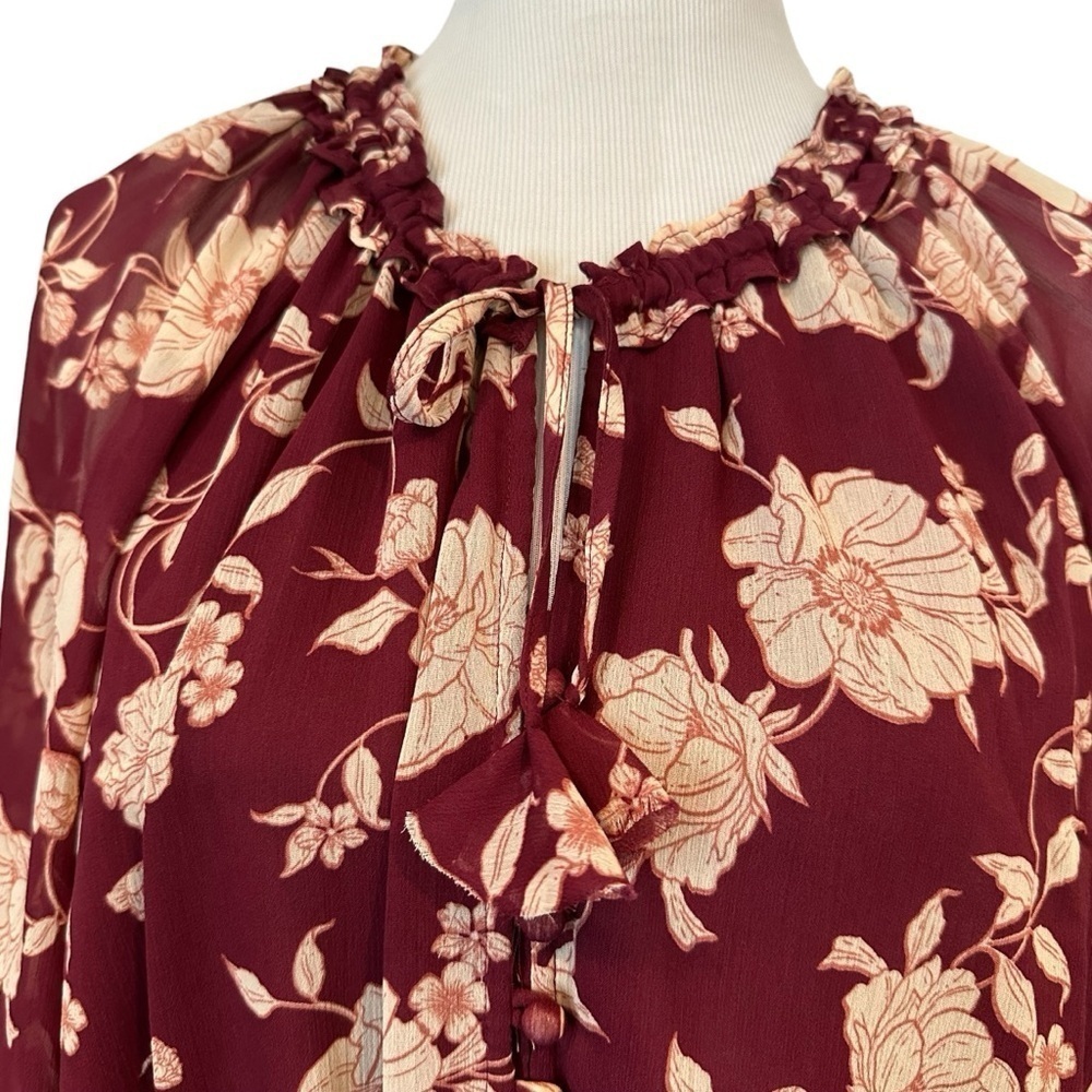 Dress forum size small fun bohemian floral long sleeve dress. - Picture 9 of 16